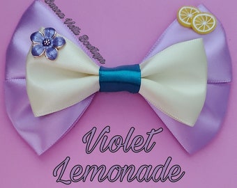 Violet Lemonade Inspired Bow