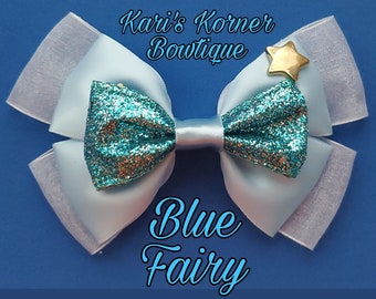 Blue Fairy Disney Inspired Bow