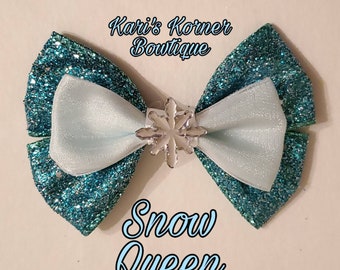 Disney Inspired Bow - Elsa