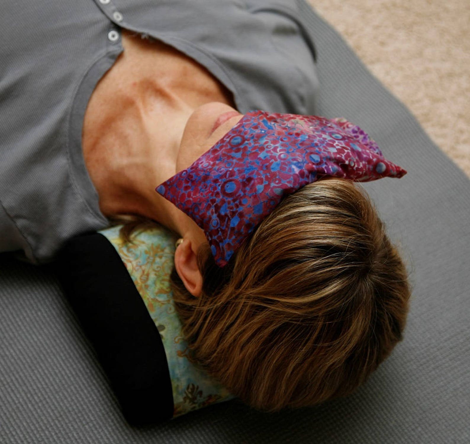 Organic Buckwheat Neck & Back Pillow with Hand Woven Fair Etsy