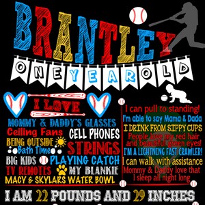 Baseball 1st birthday party, modern baseball birthday sign, unique custom baseball birthday party first bday BRDSPT06