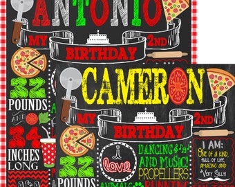 Pizza Party Birthday, Pizza birthday, pizza party decor, 1st birthday pizza party, ANY AGE, pizza sign, pizza decorations, BRDPZA01