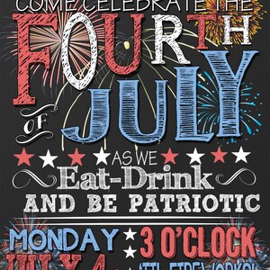 4 juli uitnodigingen, 4 juli uitnodigingen, 4 juli feestuitnodigingen, vuurwerk rood wit en blauw uitnodigingen, 4 juli feest INVAME04 Johnson Style