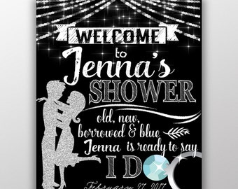 Bridal shower decor, shower sign, ready to say I do party, bridal shower party decor, bridal shower party ideas, bridal shower party signs,