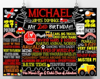Red Yellow orange birthday party decoration, transportation birthday party sign, things that go birthday, red and black bday, BRDAUT05