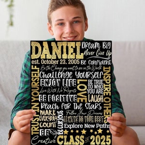 Regali per laureati senior, regalo di laurea per ragazzi, idea regalo per la classe del 2025, economici, personalizzati, citazioni motivazionali per il figlio dei laureati