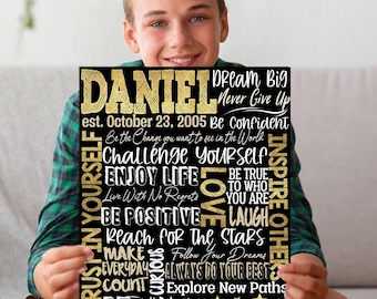Abschluss-Geschenk-Junge, Abschluss-Geschenk-Jungen, Klasse von 2025-Geschenk-Idee billig, personalisiert, Abschluss-Zeichen-Inspirierende Zitate für Grad-Sohn