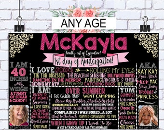 Back to School Sign, 1st day of Kindergarten Girl, First day of Preschool, 3rd Grade, Back to School Savings and 1st day school prayer FREE