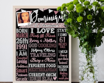 Adult Smash Cake, Rose Gold Birthday Decor, Womens Bday Sign, Unique Birthday gift For Her, Centerpiece, Funny Adult Birthday Board, Any Age