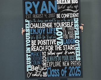 Junge Abschlussgeschenk, einzigartiges Abschlussgeschenk für Sohn, Jungs grad Party, Inspiration Geschenke für 2025 bestanden, Motivation abschluss geschenke einzigartig