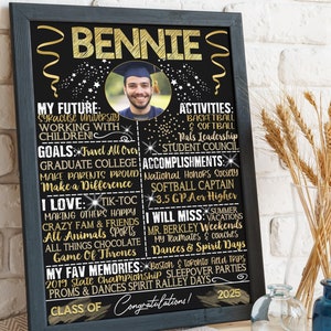 Plaques de remise des diplômes en or, plaques personnalisées pour la fête des diplômés, cadeau unique de remise des diplômes pour garçon, plaques souvenir des diplômés, promotion 2025, idées cadeaux