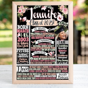 Promotion 2025, Cadeaux de remise des diplômes, Cadeau de remise des diplômes populaire, Plaque de fin d'études inspirante, Cadeaux uniques de remise des diplômes pour les filles, Plaques de fête de ses diplômés