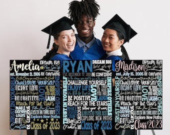 2024 Grad Signs, Unique Grad Gift For Boys & Girls, Modern Graduation Party Decor, 2024 Graduation, Graduation Gift Idea, Class of 2024 Sign