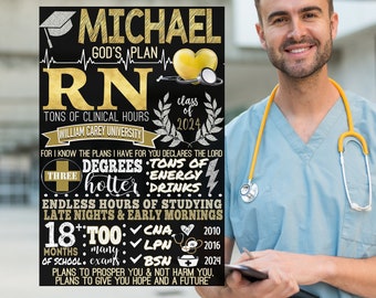 Male Nurse Gifts, Nurse Male Gift Ideas, RN Graduation, RN Celebration Party Decor, LPN Graduate Party Centerpiece, Personalized Nurse Gifts
