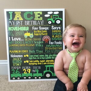 Tractor 1st birthday party - green yellow first birthday party, farm birthday party decor, tract first, tractor 1st birthday ID# BRDFRM03