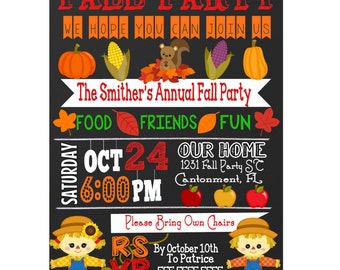 fall festival invite etsy fall festival invite