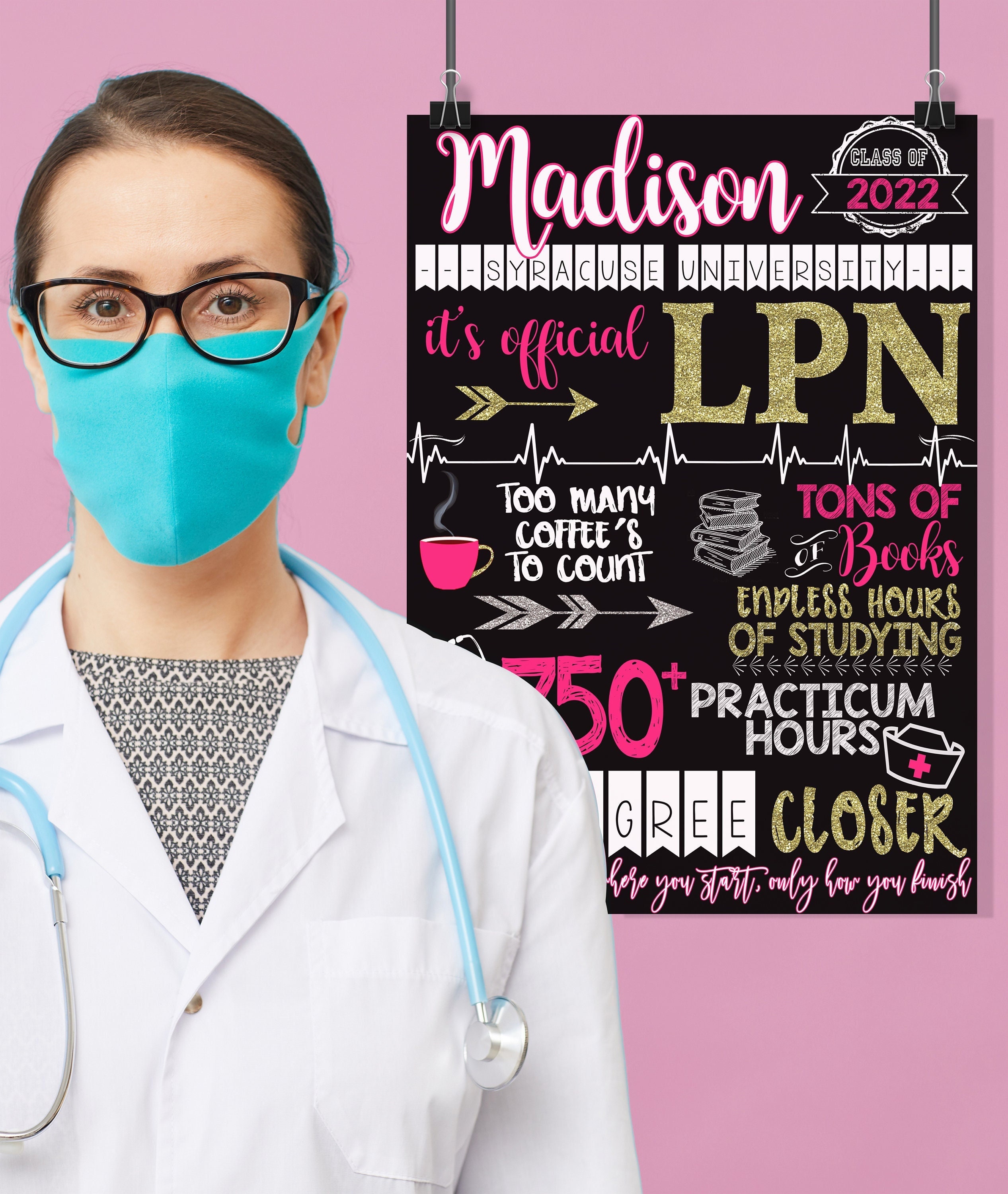 NP Graduation Gifts Unique, LPN Graduation Gift Idea, Nurse Grad Party Centerpiece, Nursing Student Photoshoot Prop, 2025 Nurse Graduate
