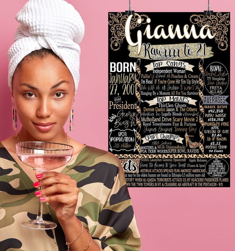 21st Birthday Girl Unique 21st Birthday Gifts for Her 21 Etsy