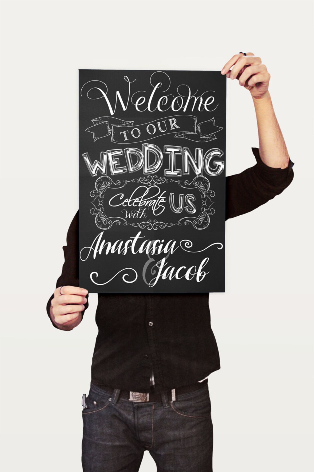 Sign for Wedding, Reception Decor, Chalkboard Wedding