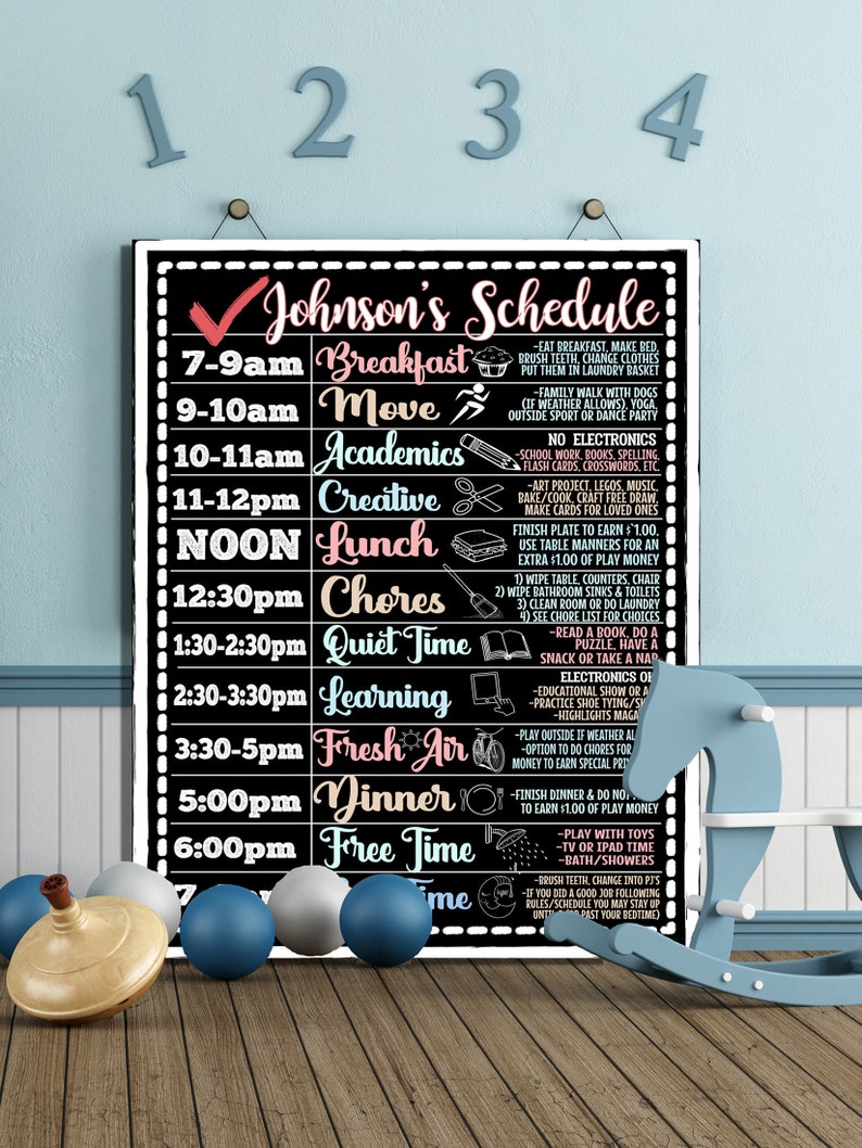 quarantine daily routine chart for quarantine activities for kids