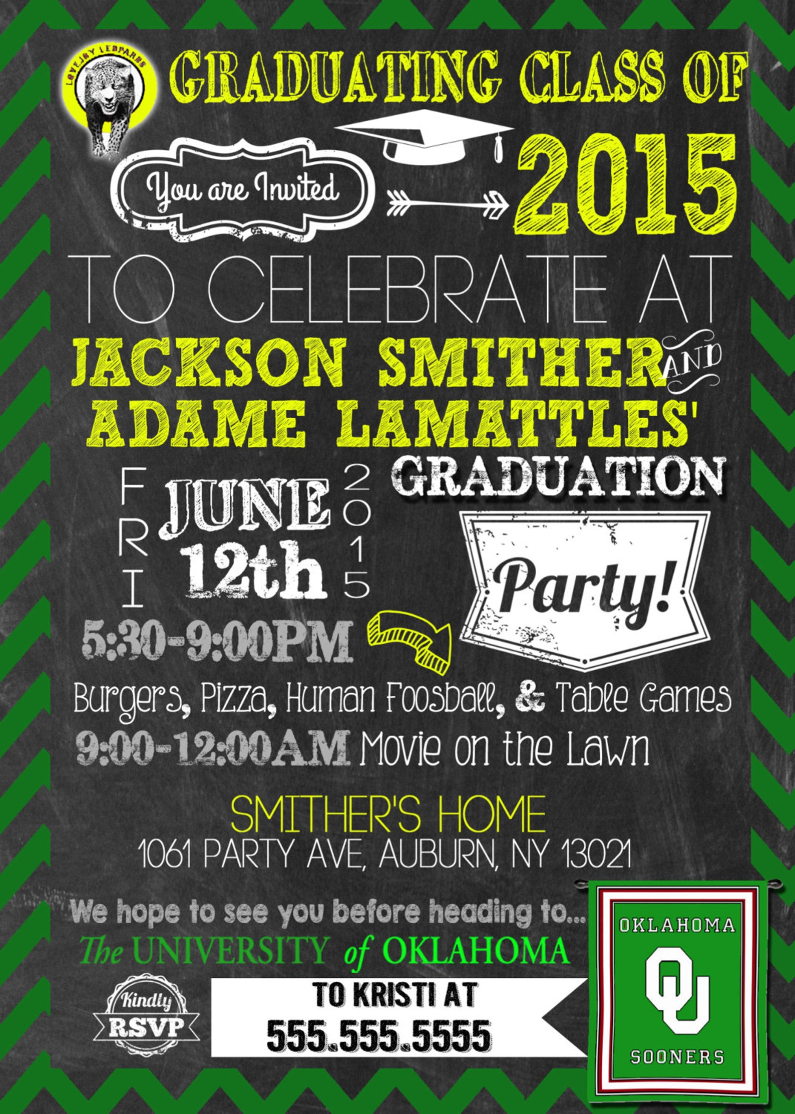 Group graduation party invitation graduation invite with Etsy