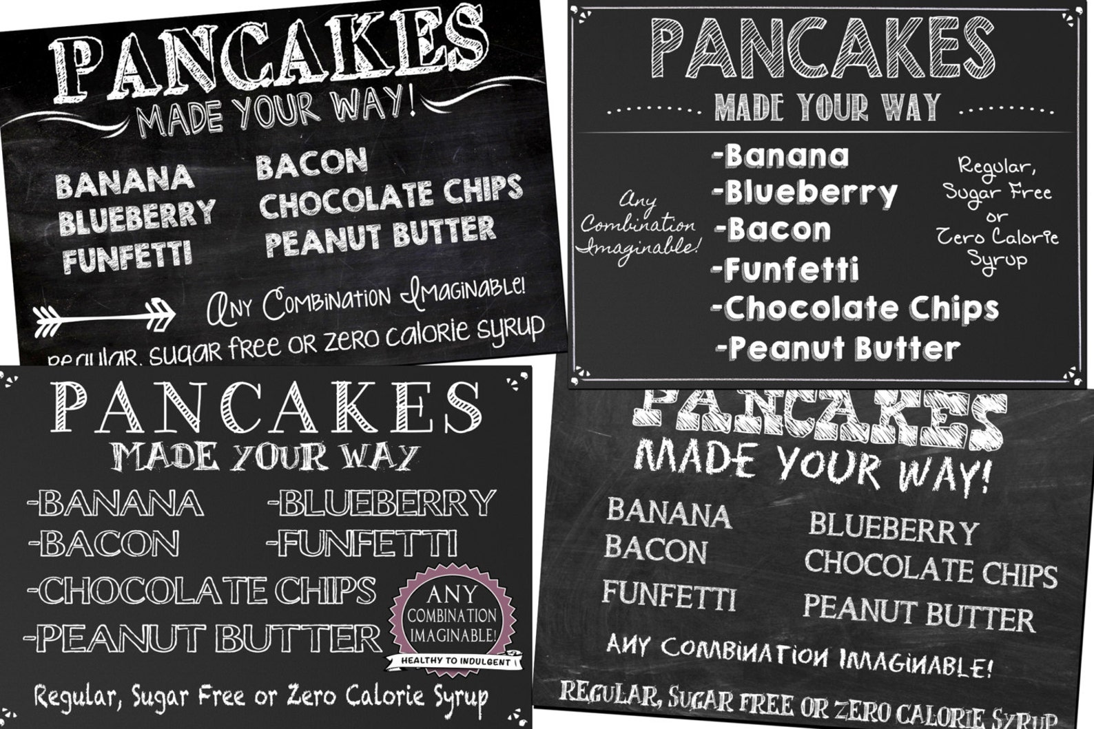 Bakery Sign Custom bakery price sign Pancake sign Pancake | Etsy