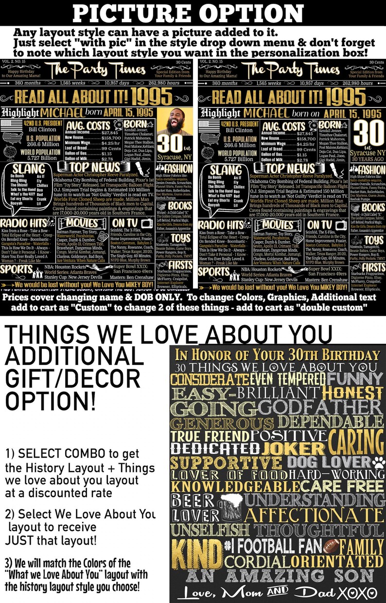 30 birthday 1995
turning 30 saying
back in 1995 newspaper
1995 print out
30th birthday printables
1995 born in
1995 30 year old birthday