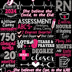 Rn Graduated class of 2025, BSN Next celebration, Registered Nurse Gift ideas for her, Women Nurse Graduates for Registered Nurses, Grad party decor for nurses