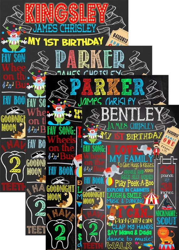 Circus 1st Birthday Carnival Birthday Party Decoration Ideas Etsy