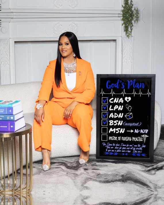 SBAR Sign for Nursing Student Gifts and Graduation Decor, God's Plan Nurse Photoshoot Sign, Calling the Shots, RN, LPN Grad Gifts + Signs