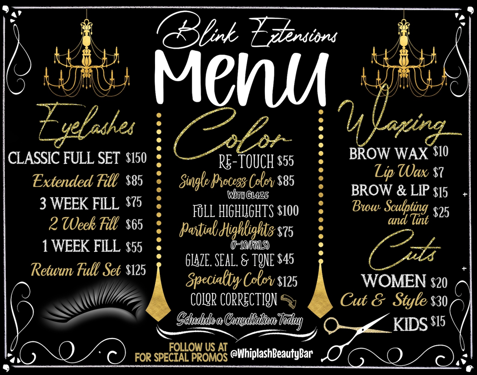 Beauty Salon Service Menu Template Custom Business Menu Etsy