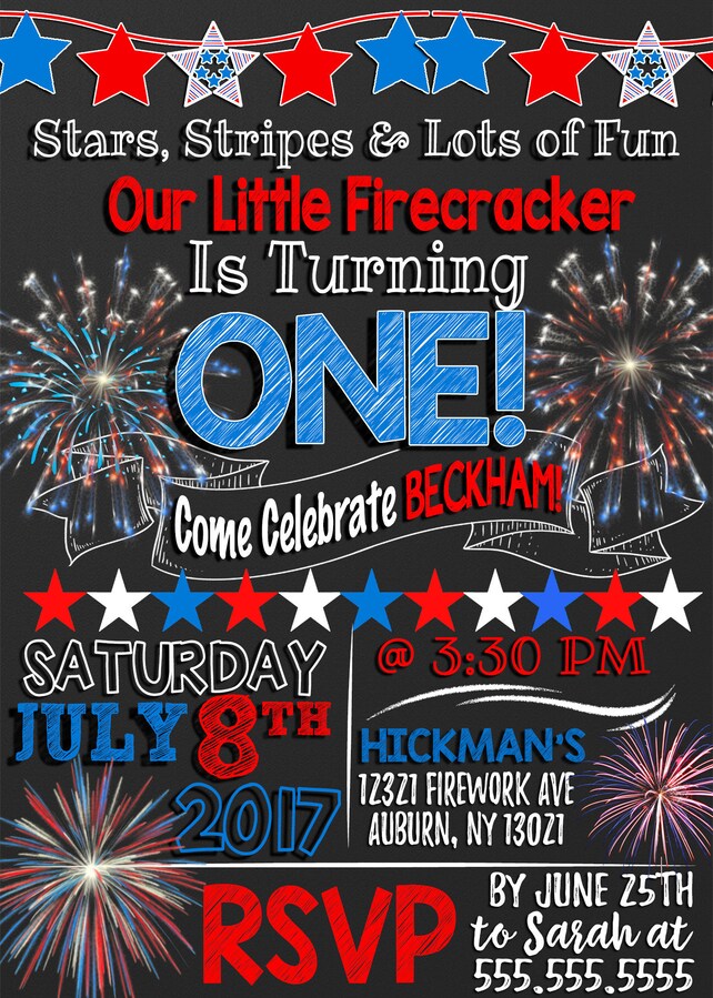 invite for 4th of july birthday party red white and blue party red white and blue birthday invitations