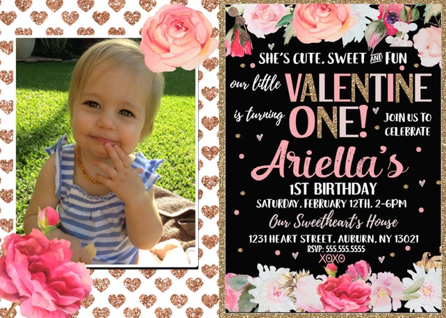 Valentines Day Birthday Valentine Birthday Party Sign Valentine