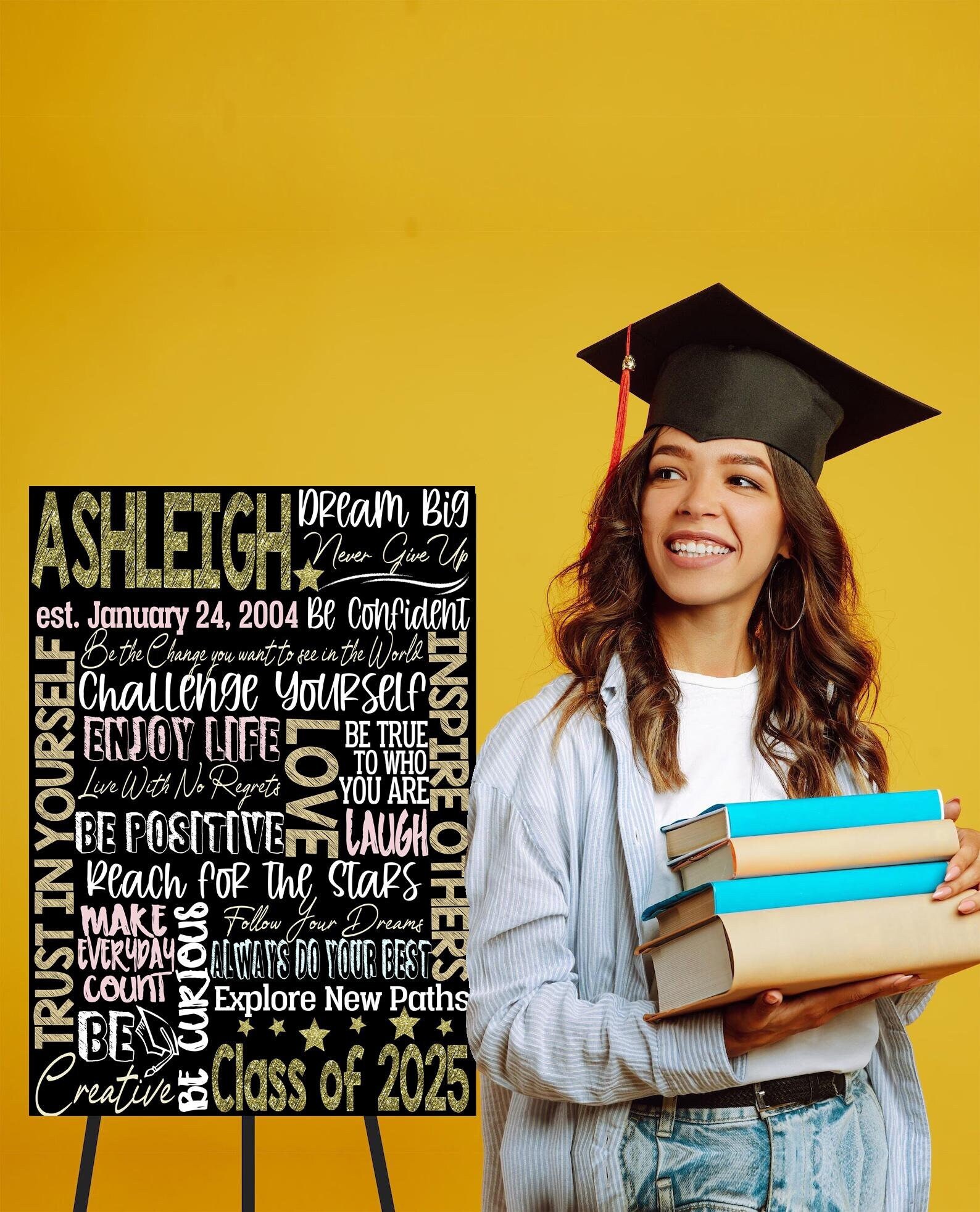 Class of 2025 Signs, Inspirational Graduation Gifts For Her and Him, Unique Gift for Graduates of 2025, Motivational Gifts For Graduates