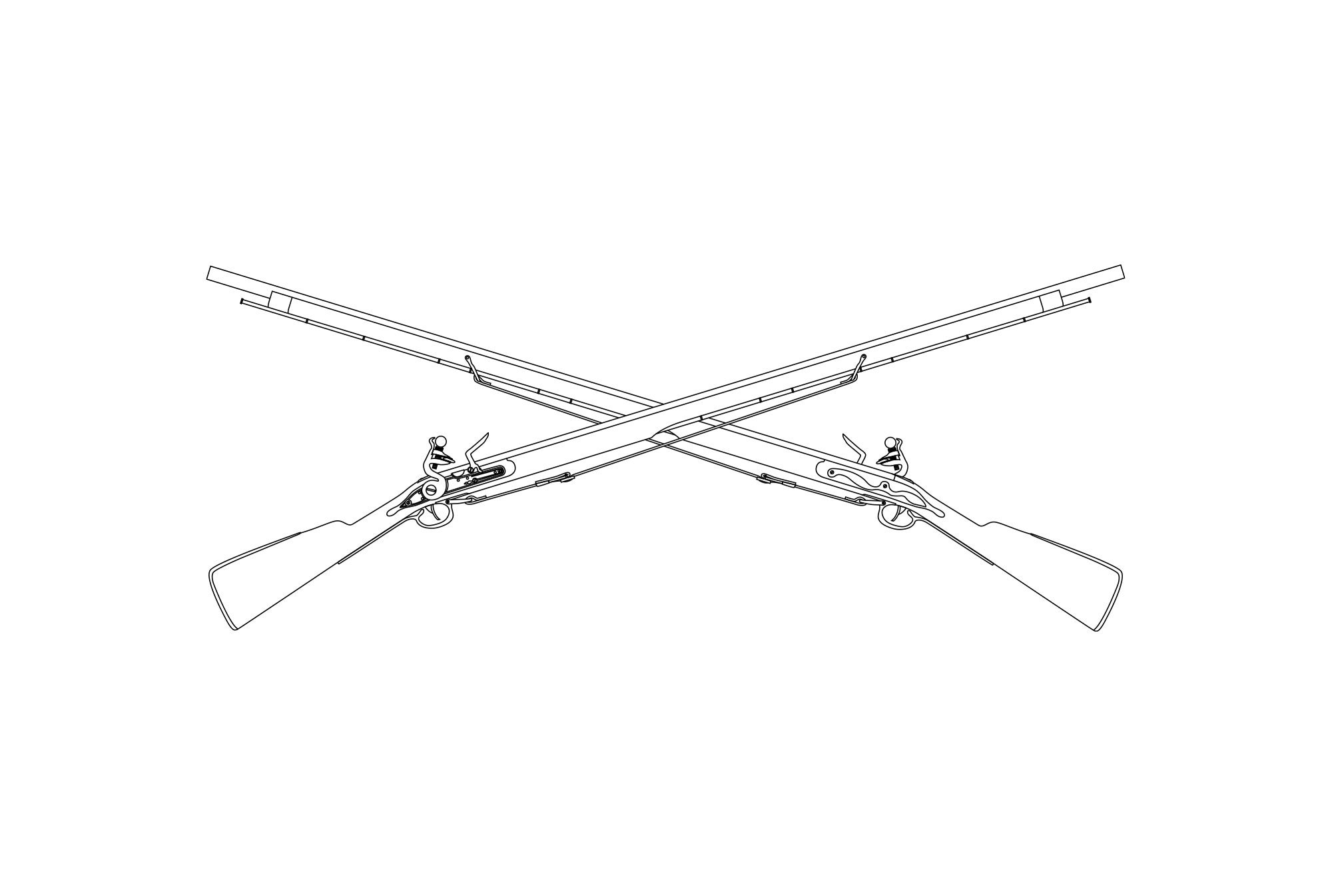 Highly Detailed Musket Rifle Vector Brown Bess 17991815 Etsy