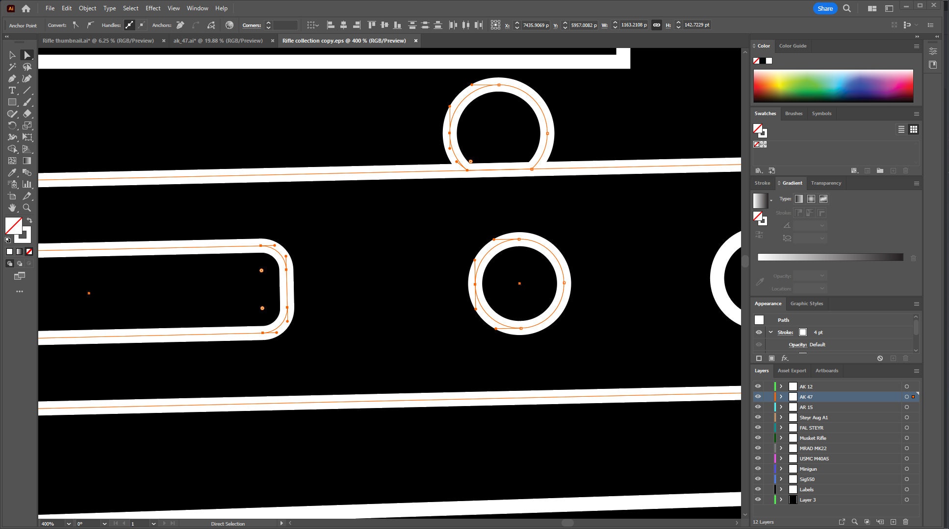 Highly Detailed Rifle SVG Collection in Vector Format - Etsy