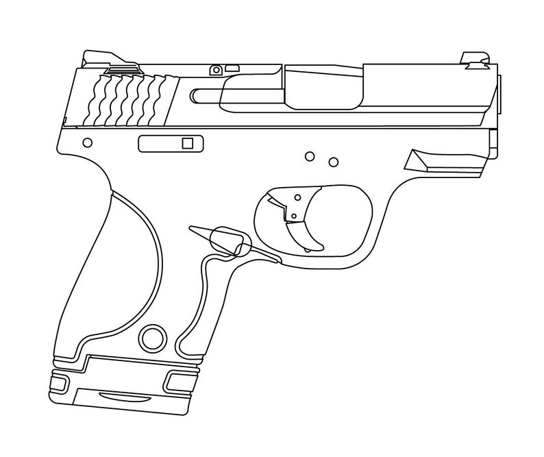 Highly Detailed Smith & Wesson Shield 9mm Etsy