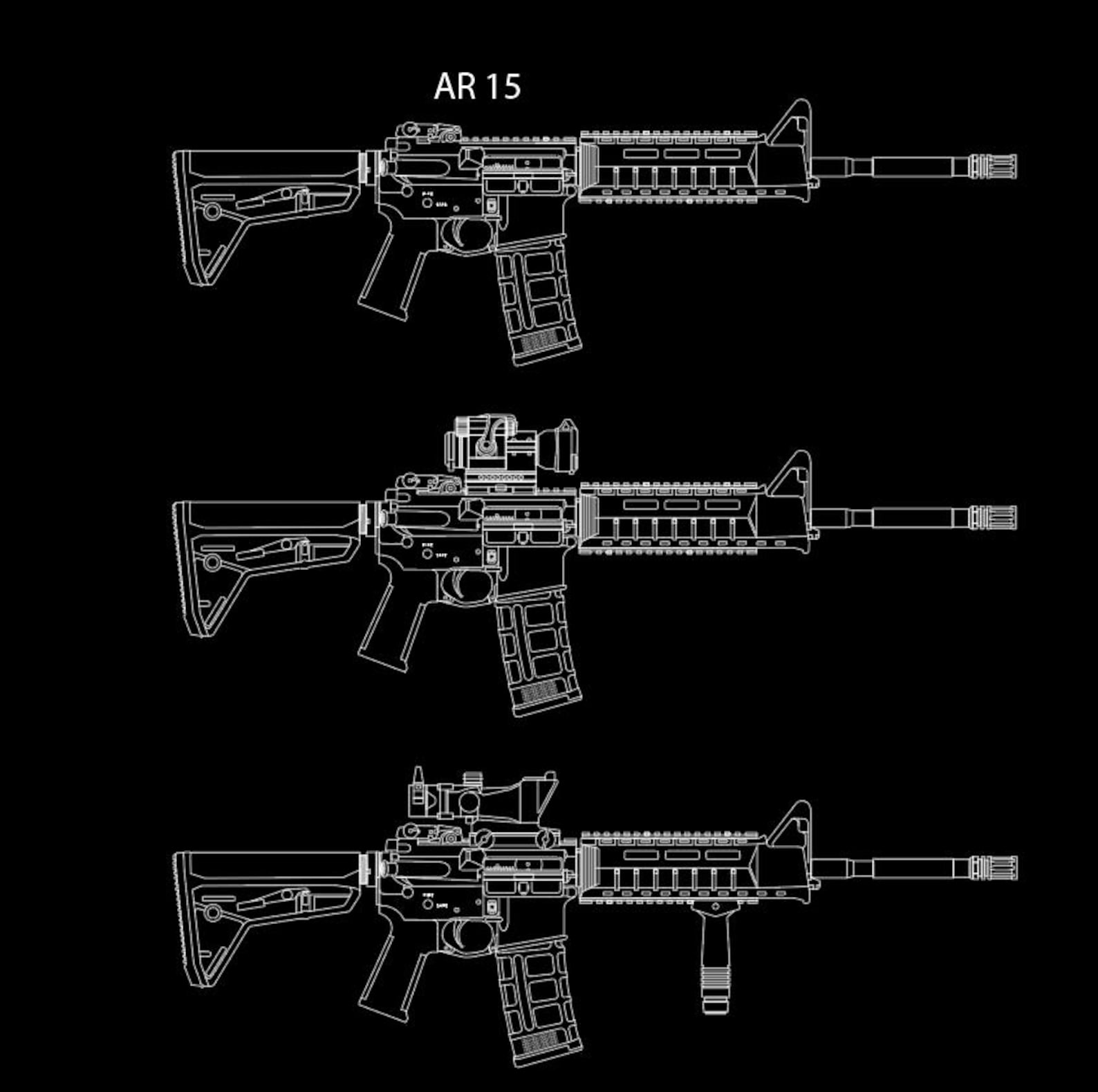 Highly Detailed Rifle SVG Collection in Vector Format - Etsy