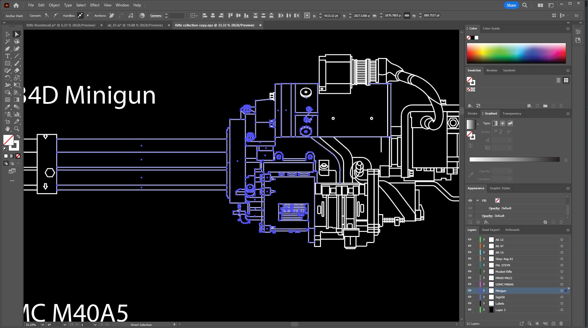 Highly Detailed Rifle SVG Collection in Vector Format - Etsy