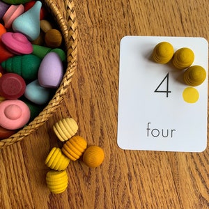 Counting Cards for Loose Parts, Mandala Counting Cards, Numbers 1 to 10, Counting Flash Cards, Number Flash Cards, Loose Parts Counting Card