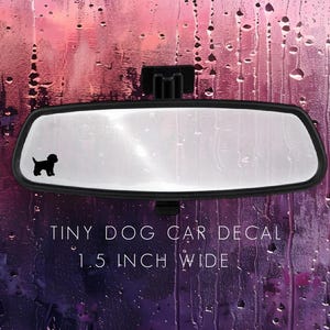 Dog Car Window Sticker, Dog Car Decal, Dog Lover Gift, Dog Car Sticker, Miniature Dog Decal