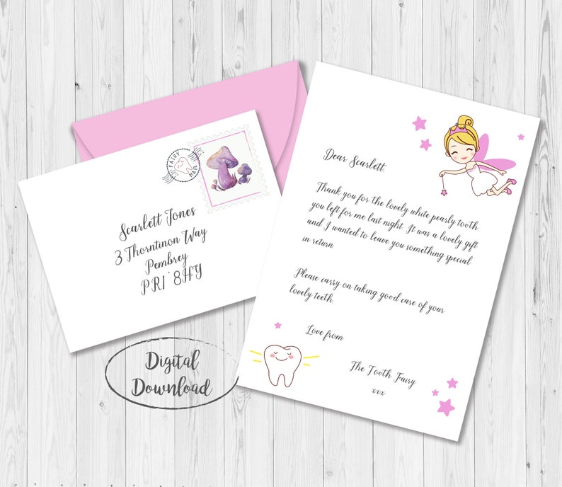 Miniature Teeth Fairy Letter and Envelope, Small Enamel Fairy Letter, Teeth Fairy Certification, Teeth Fairy Printable, Teeth Fairy photograph relating to Free Printable Tooth Fairy Letter and Envelope called Miniature Teeth Fairy Letter and Envelope, Little Enamel Fairy Letter, Enamel Fairy Certification, Enamel Fairy Printable, Enamel Fairy