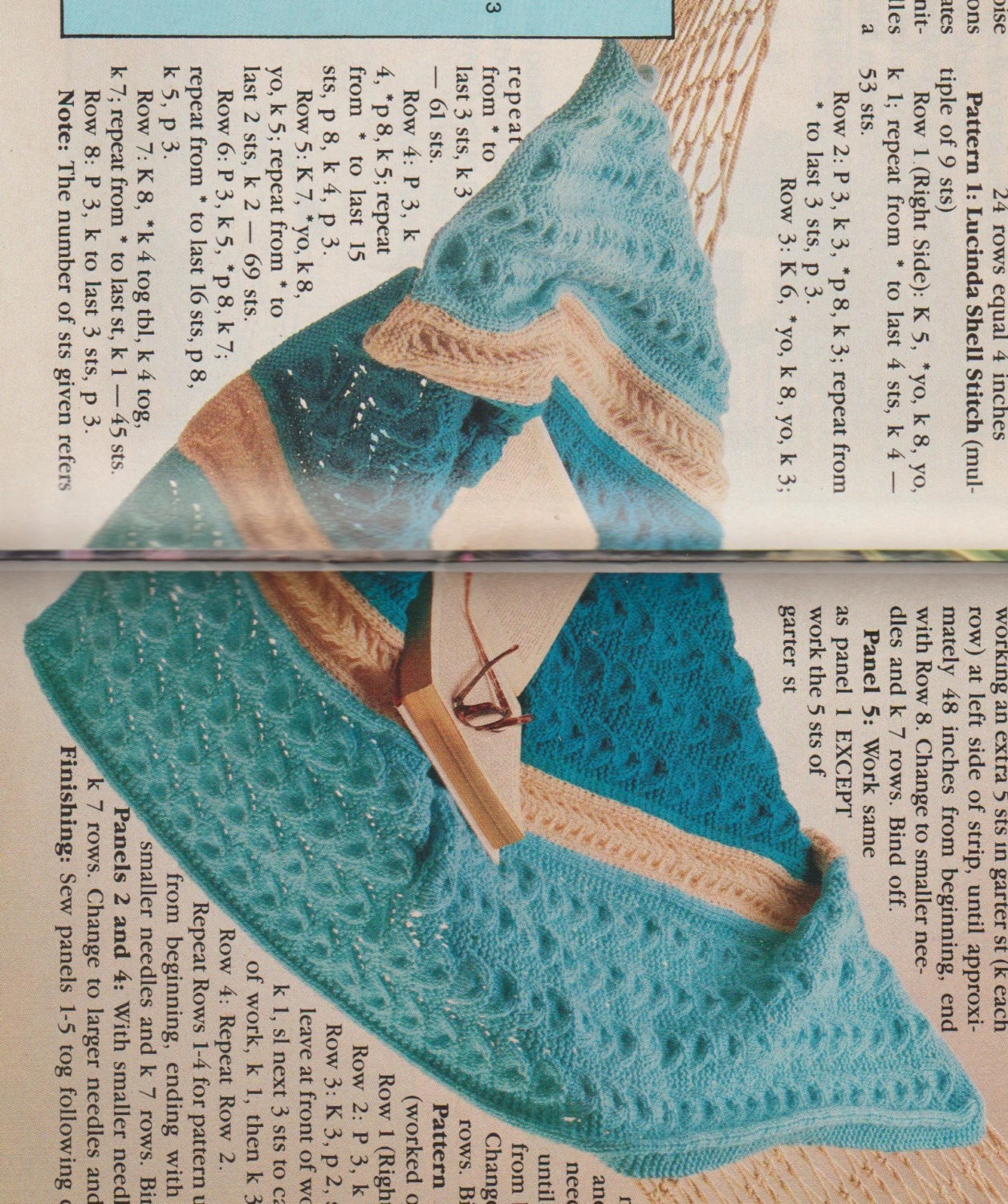 ニット スロー ブランケット アフガン シー ビーチ テーマ