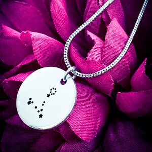 Pisces Constellation Hand Stamped Necklace. Constellation Jewellery, Star Sign Necklace, Zodiac Jewellery, Astrology Gift, Horoscope