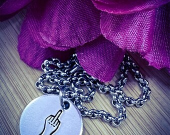 Pulsera para el dedo medio con sello manual: Rude Jewelry