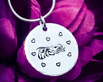 Hand Stamped 'Bitch' Necklace: Mature Swear Word Jewelry