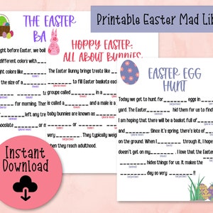 Printable Easter Mad Lib