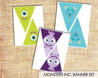 Monsters Inc - Baby Shower Banner Printable