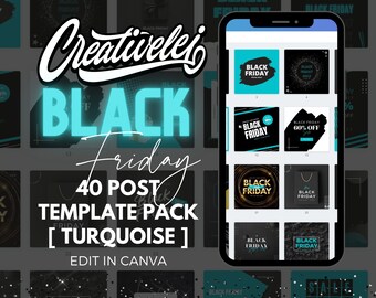BLACK FRIDAY Canva Templates - Instant Download