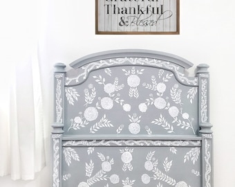AVAILABLE  Solid wood Twin Headboard/Footboard